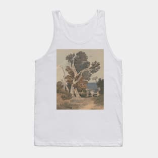 A Group of Trees by a Fence by John Sell Cotman Tank Top